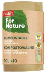  Paclan For Nature -Komposztálható papírzsákok biohulladékhoz 10 l - 10 db