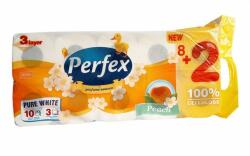 Perfex Peach toalettpapír 8+2 /3rétegű