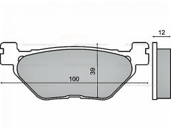 Fékbetét Yamaha T-Max 500ccm RMS 1410
