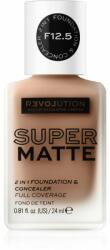 Revolution Relove Super Matte Foundation tartós matt alapozó árnyalat F12.5 24 ml