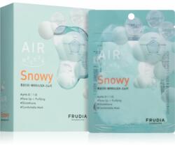  Frudia AIR Snowy arcmaszk egységesíti a bőrszín tónusait 10x25 ml