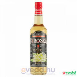 PIROSKA 0, 7L Bodza Szörp Cukorral és Édesítőszerrel