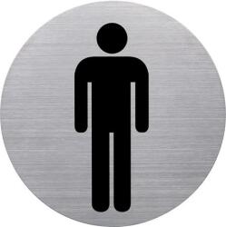 HELIT Információs tábla, rozsdamentes acél, HELIT, férfi mosdó (INH6270900) - iroda24