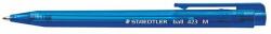 STAEDTLER Golyóstoll, 0, 5 mm, nyomógombos, STAEDTLER Ball 423 M, kék (TS423M3) - becsiirodaker