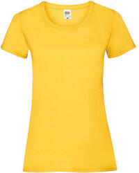 Fruit of the Loom Női póló Csapott ujjú Fruit of the Loom Valueweight T Lady-Fit - M (12), Napraforgó sárga