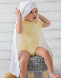 BabyBugz Bébi kapucnis organikus takaró BabyBugz Baby Organic Hooded Blanket Egy méret, Fehér/Fehér Organik