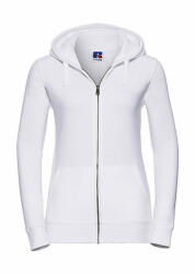 Russell Női kapucnis hosszú ujjú pulóver Russell Europe Ladies' Authentic Zipped Hood XL, Fehér