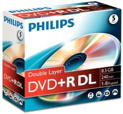 Philips DVD+R 8.5GB Double layer 8x, Jewelcase, PHILIPS (DR8S8J05C/00)