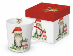 PPD . 604155 Porcelánbögre 0, 35l, dobozban, Christmas Kitty (VI4o21766264723)