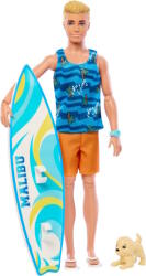 Mattel Barbie - Szörfös Ken szörfdeszkával játékszett (HPT50) (HPT50)