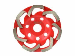 GEKO piros gyémántcsiszoló korong betonhoz 125 X 22, 2 mm (G00374)
