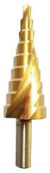 Strend Pro lépcsős fúró spirális vágóéllel 4-12 mm, TiN, HSS 4241 (420658)