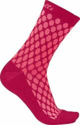 Castelli Sfida 13 Sock Brilliant Pink/Fuchsia L/XL Kerékpáros zoknik