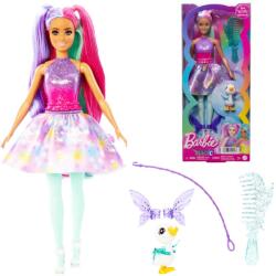 Mattel Barbie: Touch of Magic tündérbaba mesebeli ruhában kisállattal és kiegészítőkkel- Mattel (HLC34/HLC35)