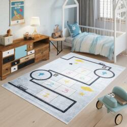 Tapiso Kék szőnyeg, játék mintával, gyerekeknek