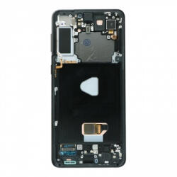 Samsung G996 Galaxy S21+ 5G előlap keret, lcd kijelző és érintőpanel, fekete (OLED)