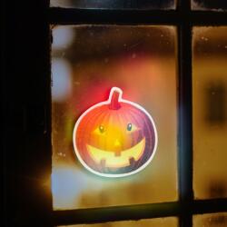 Family öntapadós RGB LED Halloween matrica - tök (56512B) (56512B)