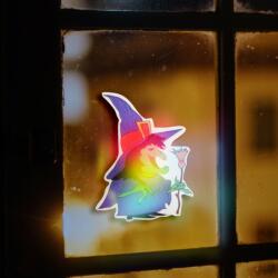 Family öntapadós RGB LED Halloween matrica - boszorkány (56512A) (56512A)