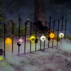  Halloween-i lampion fényfüzér - 7, 5 x 150 cm - 2 x AA elemes (58155) (58155)