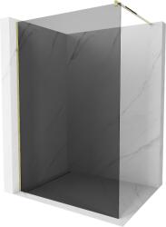 Mexen Kioto zuhanyparaván 140x200 cm 8 mm, arany profil, szürke üveg, 800-140-101-50-40 (800-140-101-50-40)