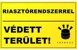  Riasztórendszerrel védett terület matrica (matricaRIASZTO)
