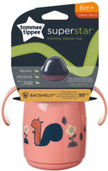 Tommee Tippee itatópohár - Superstar Training Sippee Cup csőrös 300ml 6hó rózsaszín - babymax