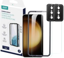 ESR Folie Ecran pentru Samsung Galaxy S23 + Folie Camera (set 2) - ESR Screen Shield - Clear (KF2316535) - Technodepo