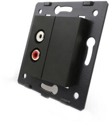 LIVOLO Priza audio Livolo, Negru, VL-C7-1AD-12 (VL-C7-1AD-12)