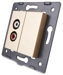 LIVOLO Priza audio Livolo, Auriu, C7-1AD-13 (C7-1AD-13)