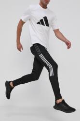 Adidas nadrág GH7305 fekete, férfi, nyomott mintás - fekete XXL