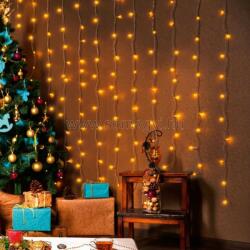 Somogyi Elektronic Karácsonyi LED-es fényfüggöny hidegfehér KIN 168C/WH (KIN 168C/WH)