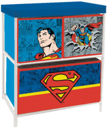  Superman játéktároló állvány 3 rekeszes 53x30x60 cm (ADX15800SU) - kidsfashion