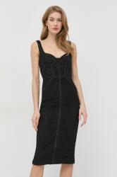 Bardot ruha fekete, mini, testhezálló - fekete XL - answear - 56 990 Ft