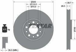 TEXTAR Disc frana TEXTAR PRO 92293903 (92293903)