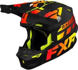 FXR Racing Cască Enduro - Cross - Snowmobil FXR RACING BLADE RACE DIV · Negru Mat / Portocaliu / Galben-Fluo