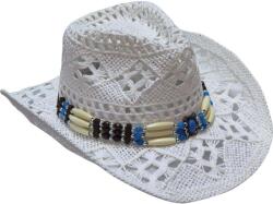 Wild West Store Pălărie Cowboy din Paie WILD WEST SH24413 · Alb