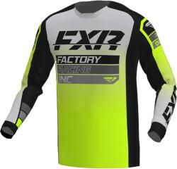 FXR Racing Tricou Enduro FXR RACING CLUTCH MX · Negru / Gri / Verde-Fluo