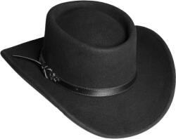 Wild West Store Pălărie Cowboy din Lână WILD WEST BAD BEAT · Negru