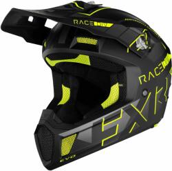 FXR Racing Cască Enduro - Cross - Snowmobil FXR RACING CLUTCH EVO 2023 · Negru / Galben-Fluo