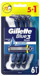 Gillette Set aparate de ras de unică folosință, 5 + 1 bucăți - Gillette Blue 3 Comfort 6 buc