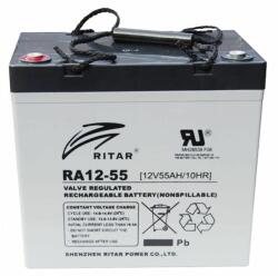 Ritar Оловна батерия RITAR (EV12-55), AGM, 12V, 55Ah, За електрически колички (RITAR-EV12-55) - Allstore