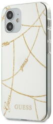 GUESS Husa Guess GUHCP12SPCUCHWH iPhone 12 mini 5.4" white/white hardcase Gold Chain Collection - vexio