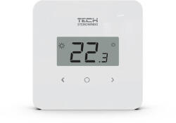 TECH Termostat de zona fără fir, Tech EU-R8b Plus, cu senzor de umiditate (5902479663647)