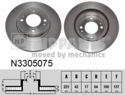 NIPPARTS Disc frana NIPPARTS N3305075 - automobilus