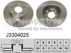 NIPPARTS Disc frana NIPPARTS J3304025 (J3304025)
