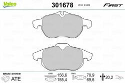 VALEO set placute frana, frana disc VALEO ESSENTIAL 301678 (301678)
