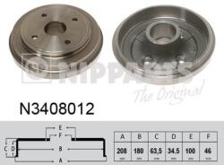 NIPPARTS Tambur frana NIPPARTS N3408012 (N3408012)