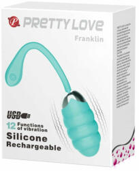 Orion Franklin - Ou vibrator, turcoaz, 19.1 cm