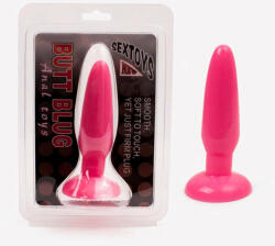 Orion Butt Plug Anal Toys Pink - Dop Anal de Silicon cu Ventuză, 13, 5 cm