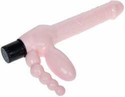 Orion Uzi - Strap on realistic fără curele cu vibrație 25 cm Vibrator